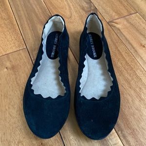 Black Suede Ballet Flats size 7 1/2